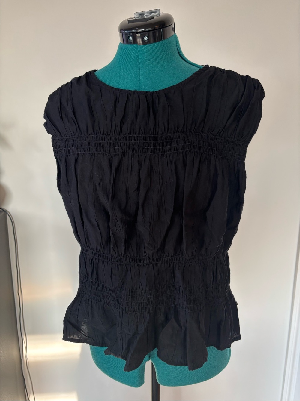 H&M structured peplum work top, Large